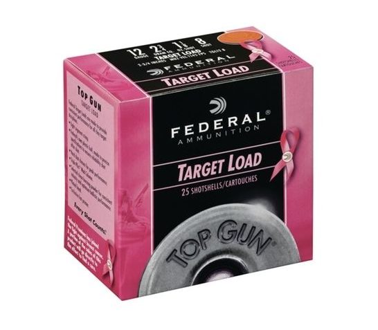 Federal Top Gun Target 12GA 2.75-inch 1-1/8oz #8 Shot 25 Rounds Per Box