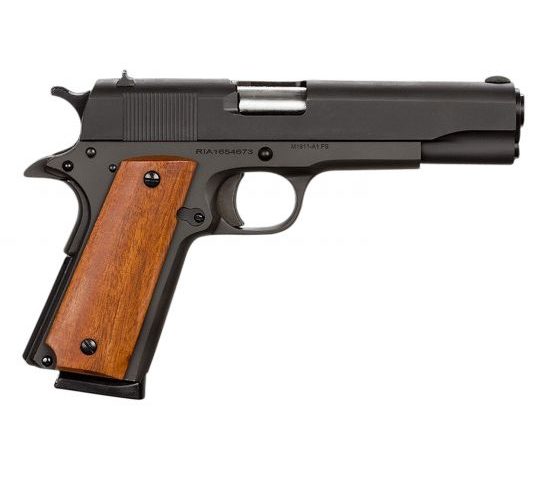 Rock Island 51421MA GI Standard FS *MA Compliant 45 ACP 5" 8+1 Black Parkerized Black Parkerized Steel Slide Wood Grip