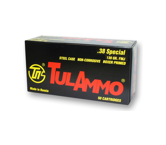 TUL 38SPL 130GR FMJ 50CT