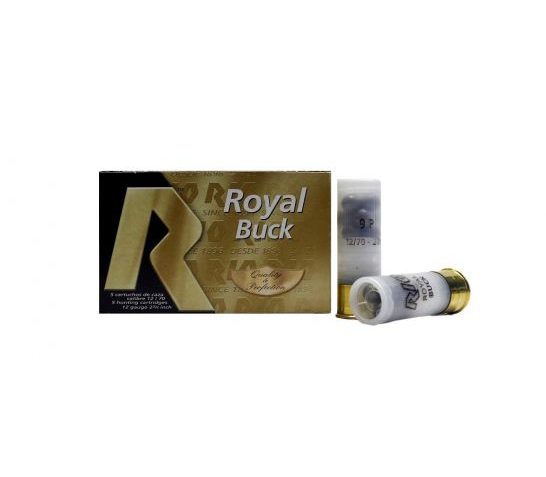 Rio Ammunition Royal Buckshot 12GA 00-Buckshot 5-Rounds 2.75"