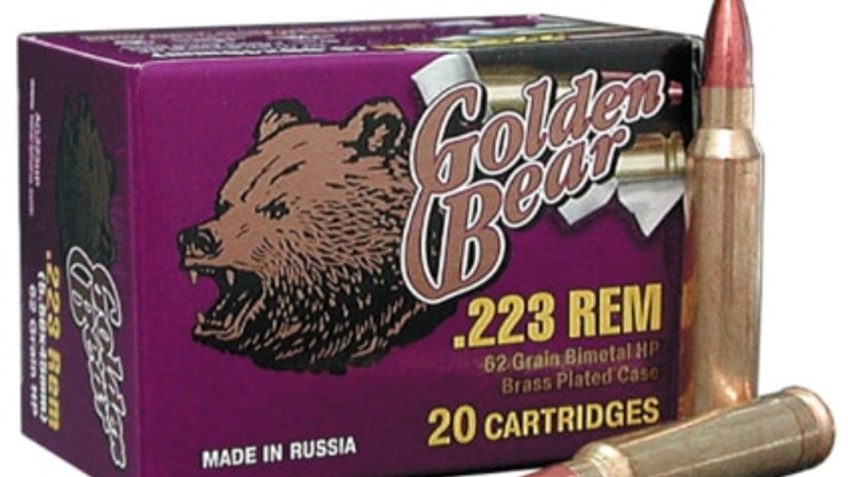 Golden Bear .223 Remington – 62gr. Hollow-point 20-pack