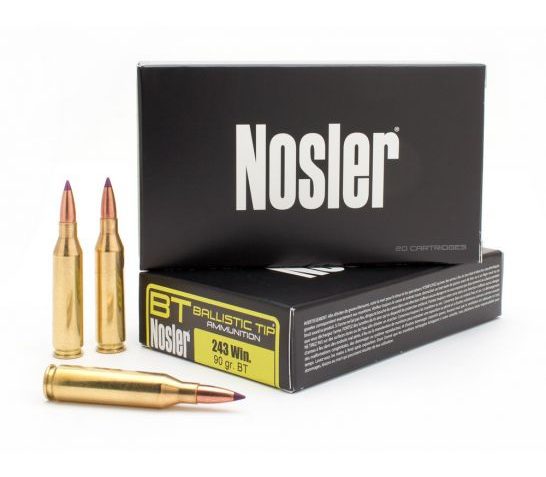 Nosler 40050 BT Hunting 243 Win 90gr