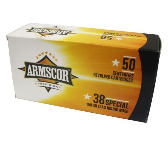 Armscor Centerfire Handgun Brass .38 SPL 158-Grain 50-Rounds RNFP