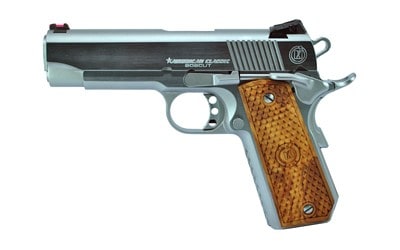 American Classic, Bobcut, Semi-automatic, 1911, Commander, 45ACP, 4.25" Barrel, Chrome Finish, Wood Grips, Novak-Style Sights, 1 Magazine, 8Rd