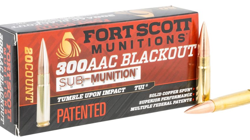 Fort Scott Munitions TUI Brass .300 AAC Blackout 190-Grain 20-Rounds SCS