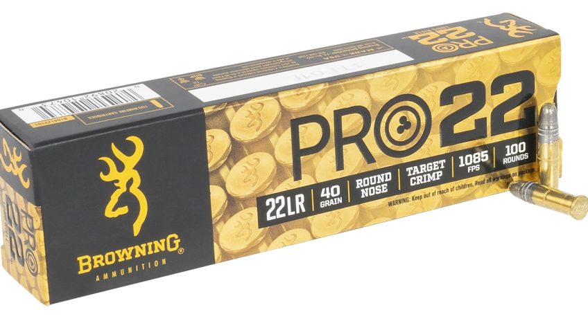 Browning PRO22 Brass .22 LR 40-Grain 100-Rounds LRN