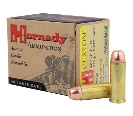 Hornady .480 Ruger 325 Grain XTP Mag-20 Count