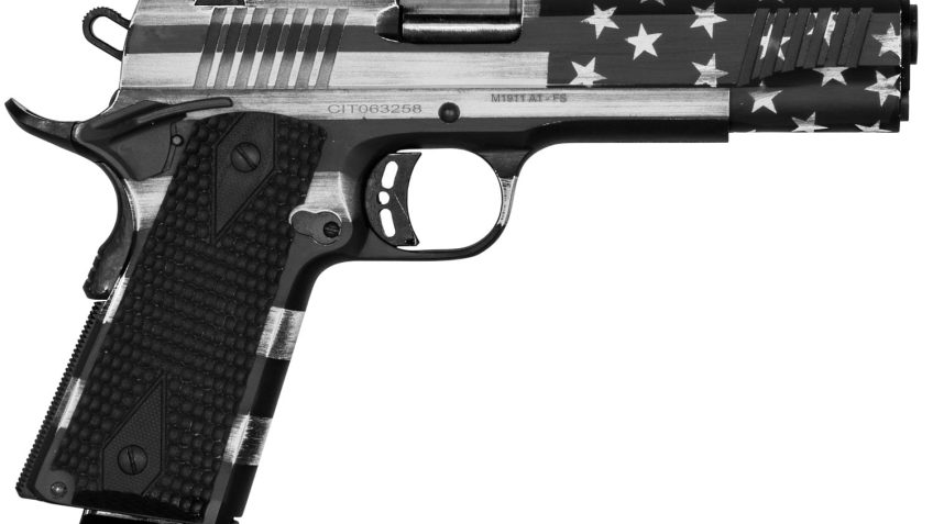 Citadel M-1911, Cit Citc45fspusg  1911-a1 45a 5in Gray Usa Flag