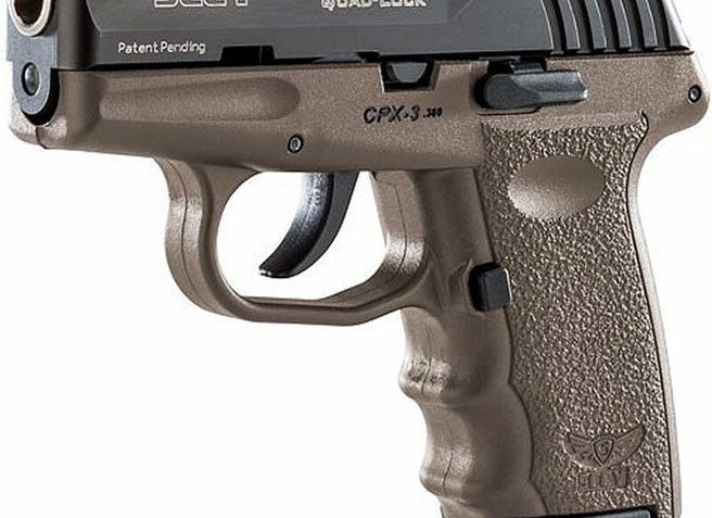 Sccy Industries , Sccy Cpx-3cbdeg3 380 Blk Slide Drk Grip No Sfe 10r