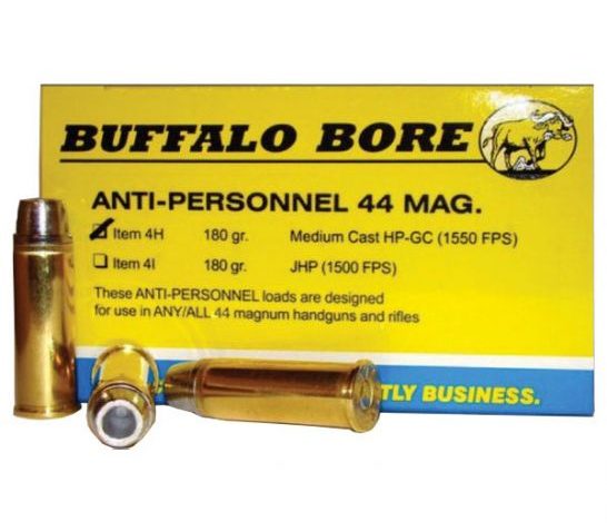 Buffalo Bore Ammunition 4H/20 44RM 180G MCST HPGC AP 20rds