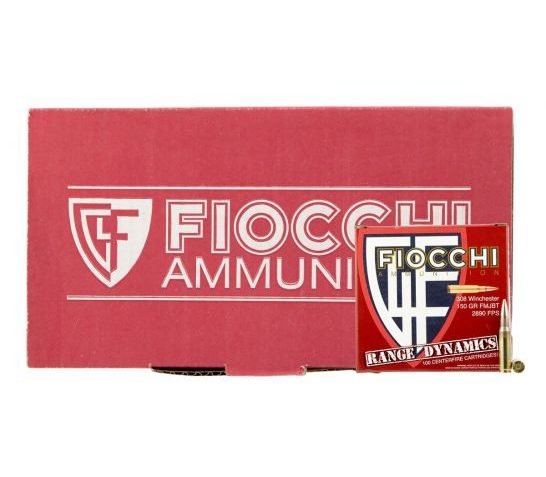 Fiocchi Range Dynamics Rifle Ammo .308 Win 150-Grain 100-Rounds FMJBT