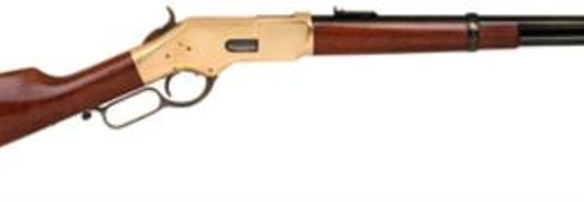 Cimarron 1866 Yellowboy .38sp – 19" Sr Carbine Brass/blued