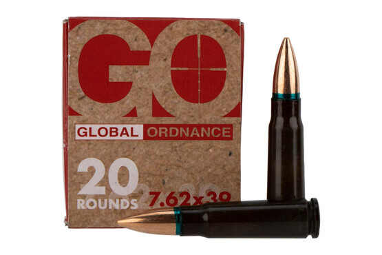 Global Ordnance 7.62×39 122 gr Steel Case – 20 rnd box