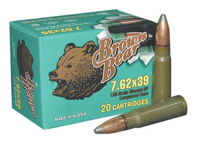 Brown Bear 7.62×39 125gr. Sp – 500rd Case