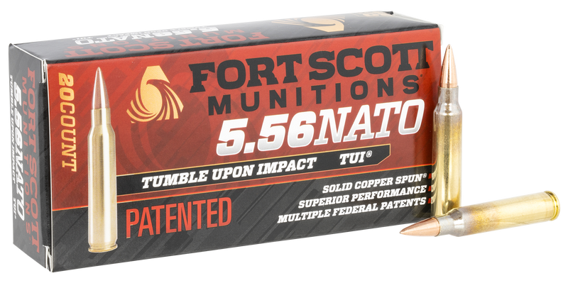 Fort Scott Munitions Tui, Fsm 556-062-scv      556nato 62gr Scs Tui    20/25