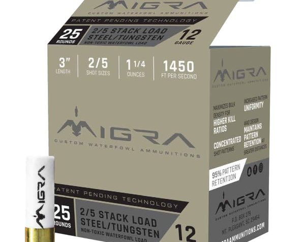 Migra Ammunition Combinational, Migra M12st25   Staxd Tungs/stl 12 3in  2-5  25/10