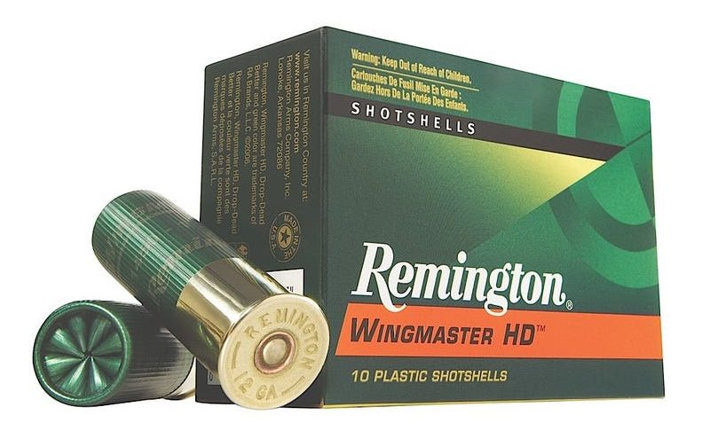 REMINGTON AMMUNITION WINGMASTER HD 12GA 3-INCH 1-3/8OZ #4 SHOT 10 ROUNDS PER BOX