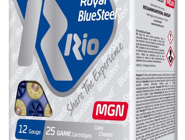 RIO AMMUNITION ROYAL BLUESTEEL MAGNUM 12GA 3-INCH 1-1/4OZ #2 SHOT 25 ROUNDS PER BOX