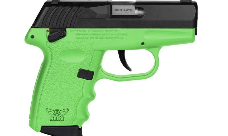 Sccy Industries Cpx-4, Sccy Cpx-4cblgg3   380 Blk Slide Lime Grp  Sft 10r