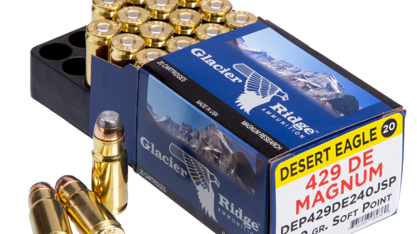 Magnum Research Glacier Ridge .429 DE Ammunition 20Rds JSP 240-Grain 1625fps