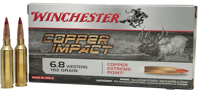 Winchester Ammo X68WLF Expedition Big Game Long Range 6.8 Western 162 gr AccuBond Long Range 20 Bx