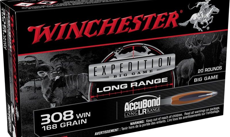 EXPEDITION BIG GAME LONG RANGE 308 WINCHESTER AMMO – 105-004-429WB 308 WINCHESTER 168GR ACCUBOND LR 20/BOX