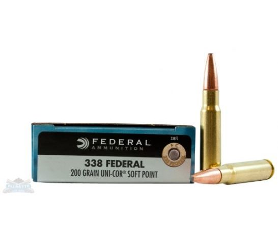 Federal Power-Shok Brass .338 FED 200-Grain 20-Rounds SPPS