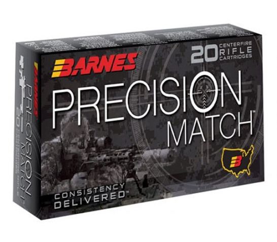 Barnes Bullets Precision Match Brass 6.5 PRC 145 Grain 20-Rounds OTMBT