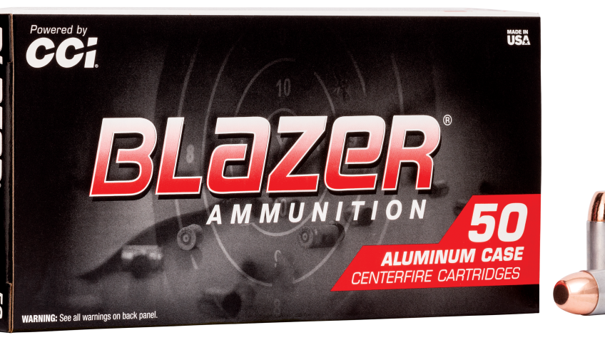 CCI Blazer Aluminum Handgun Ammo – TMJ – .40 S&W – 165 Grain – 50 Rounds