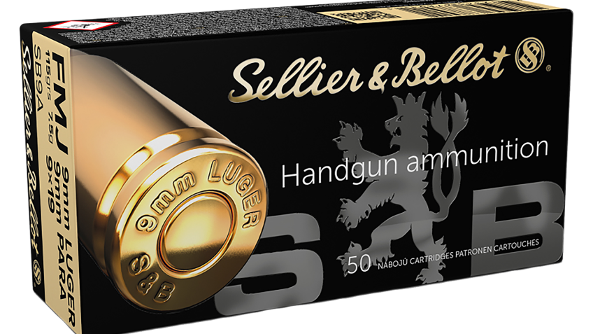 Sellier & Bellot Handgun Ammo – 9mm Luger – 115 grain – 50 Rounds – 1300 fps