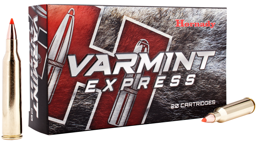 Hornady Varmint Express Centerfire Rifle Ammo – .223 Rem – 55 Grain