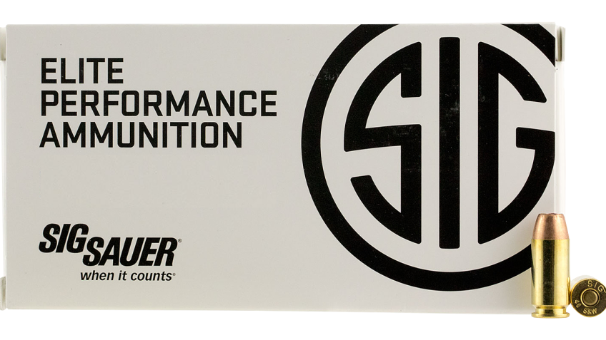 Sig Sauer Elite Performance V-Crown Handgun Ammo – .45 S&W – 165 Grain – 20 Rounds