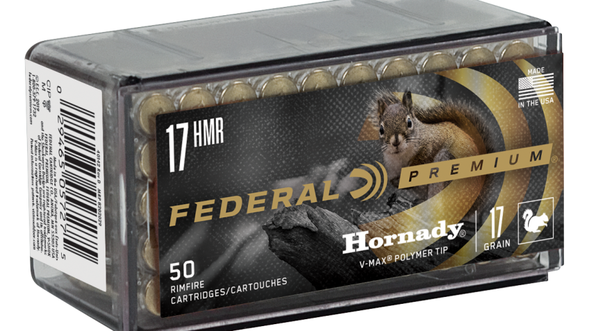 Federal Premium V-Shok Varmint Rimfire Ammo – .17 Hornady Magnum Rimfire – V-Max