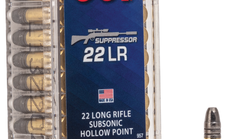 CCI Suppressor Rimfire Ammo – .22 Long Rifle – 45 Grain – 50 Rounds