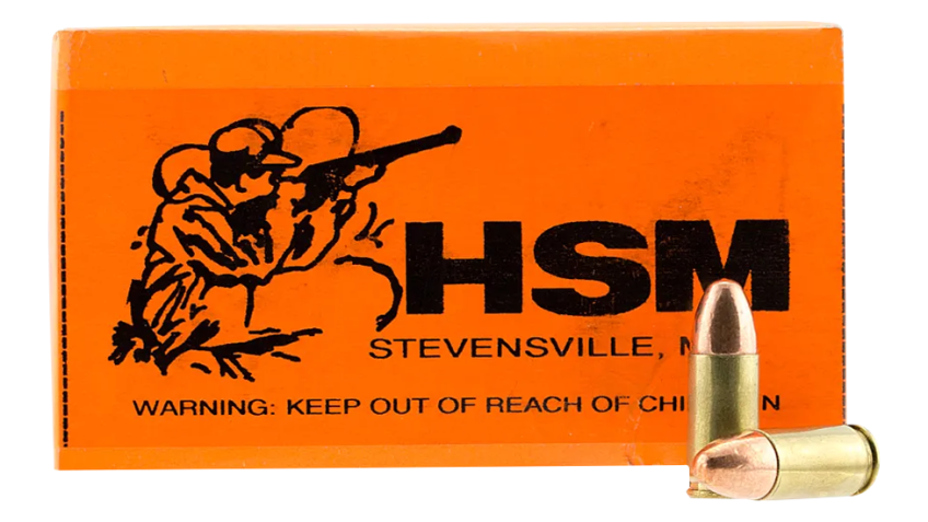 HSM Training Handgun Ammo – 9mm Luger – 115 Grain – 50 Rounds