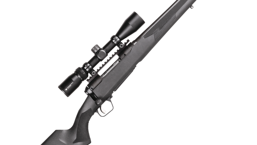 Savage Arms 110 Apex Hunter XP Bolt-Action Rifle – .30-06 Springfield – Carbon Steel Blued – Black Synthetic