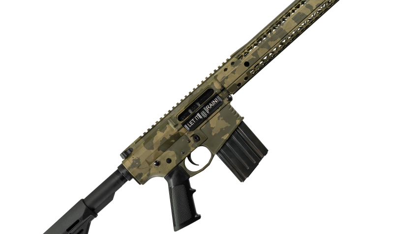 Black Rain Ordnance BRO Fallout-10 Green Camo Semi-Auto Rifle – 20 Round