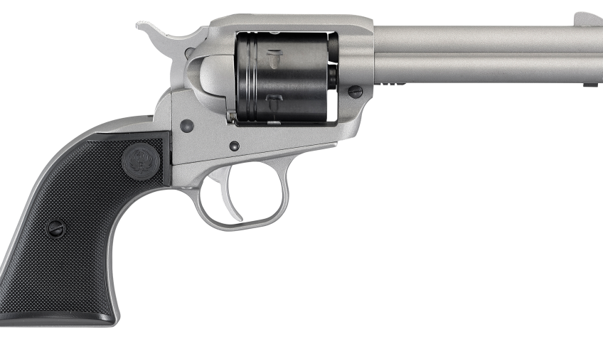 Ruger Wrangler Single-Action Rimfire Revolver with Silver Cerakote Finish