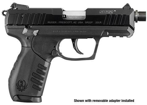 Ruger SR22 Rimfire Pistol with Threaded Barrel