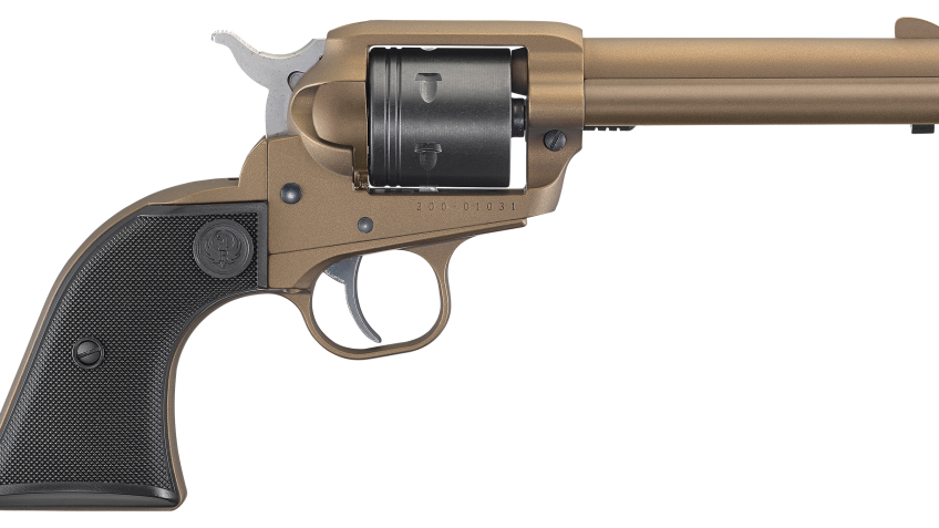 Ruger Wrangler Single-Action Rimfire Revolver with Bronze Cerakote Finish – Burnt Bronze Cerakote