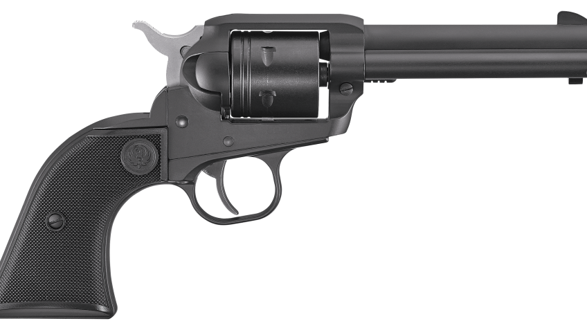 Ruger Wrangler Single-Action Rimfire Revolver with Black Cerakote Finish