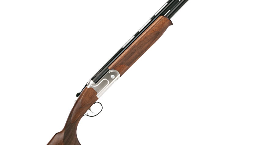 Stevens Model 555 Silver Over/Under Shotgun – 12 Gauge