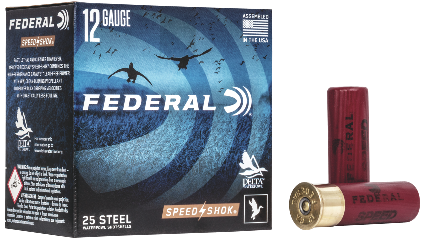 Federal Premium Speed-Shok Waterfowl Load Shotshells – 2 Shot – 1-1/8 oz. – 12 ga. – 250 Rounds