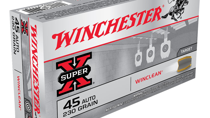 Winchester Super-X Target Handgun Ammo – .45 Automatic Colt Pistol – 230 Grain –     50 Rounds