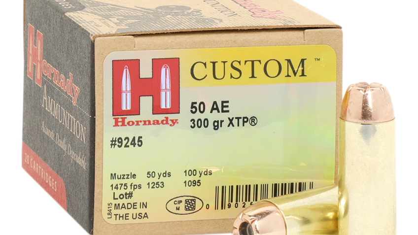 Hornady Custom Pistol Ammo – 50 Action Express – 300 gr.