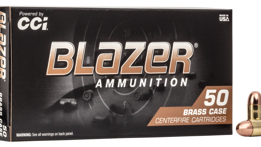 Blazer Brass Handgun Ammo – .380 Automatic Colt Pistol – 95 Grain – 50 Rounds