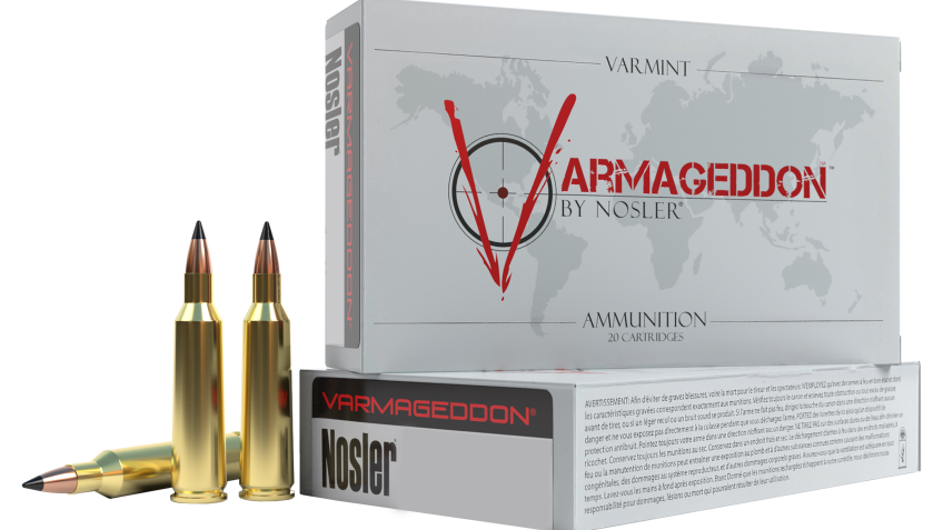 Nosler Varmageddon Centerfire Rifle Ammo – Flat Base Tip – .308 Winchester