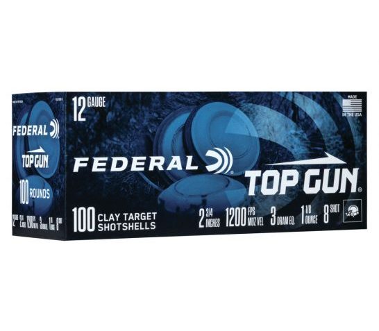 Federal Top Gun 12 GA #8 100-Rounds 2.75"