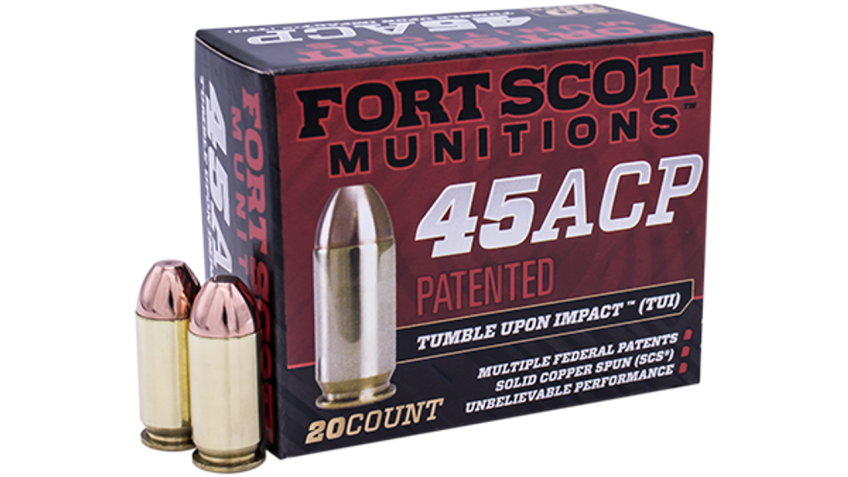 Fort Scott Munitions TUI Brass .45 ACP 180-Grain 20-Rounds SCS