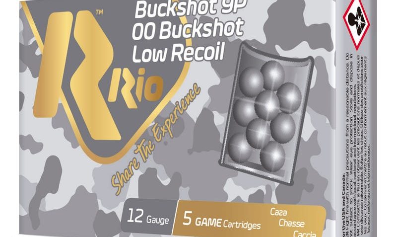 Rio 12 Gauge 00 Royal Buck Low Recoil Ammunition 250 Rounds